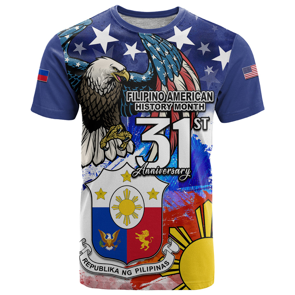 Philippines T-Shirt - Philippine Eagles Filipino Flag T-Shirt