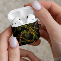 Hawaiian Kakau Art and Hibiscus Tattoo AirPods Case Tribal Pattern-Reggae Style LT03 - Polynesian Pride