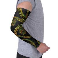 Hawaiian Kakau Art and Hisbiscus Tattoo Arm Sleeves Tribal Pattern-Reggae Style LT03 - Polynesian Pride
