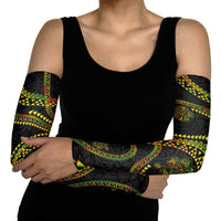 Hawaiian Kakau Art and Hisbiscus Tattoo Arm Sleeves Tribal Pattern-Reggae Style LT03 - Polynesian Pride
