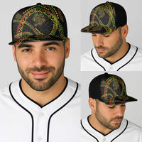 Hawaiian Kakau Art and Hisbiscus Tattoo Baseball Net Cap Tribal Pattern-Reggae Style LT03 - Polynesian Pride