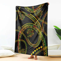 Hawaiian Kakau Art and Hisbiscus Tattoo Blanket Tribal Pattern-Reggae Style LT03 - Polynesian Pride