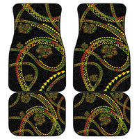 Hawaiian Kakau Art and Hisbiscus Tattoo Car Mats Tribal Pattern-Reggae Style LT03 - Polynesian Pride