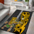 Custom Hawaii Island Area Rug Hawaiian Warrior and Kakau Symbols Abstract Tattoo LT03 - Polynesian Pride