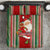 Custom Kiribati Christmas Bedding Set Santa With Gift Bag Behind Ribbons Seamless Red Maori LT03 Red - Polynesian Pride