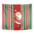 Custom Kiribati Christmas Tapestry Santa With Gift Bag Behind Ribbons Seamless Red Maori LT03 - Polynesian Pride