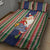 Kiribati Christmas Quilt Bed Set Santa With Gift Bag Behind Ribbons Seamless Blue Maori LT03 - Polynesian Pride