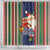 Kiribati Christmas Shower Curtain Santa With Gift Bag Behind Ribbons Seamless Blue Maori LT03 - Polynesian Pride