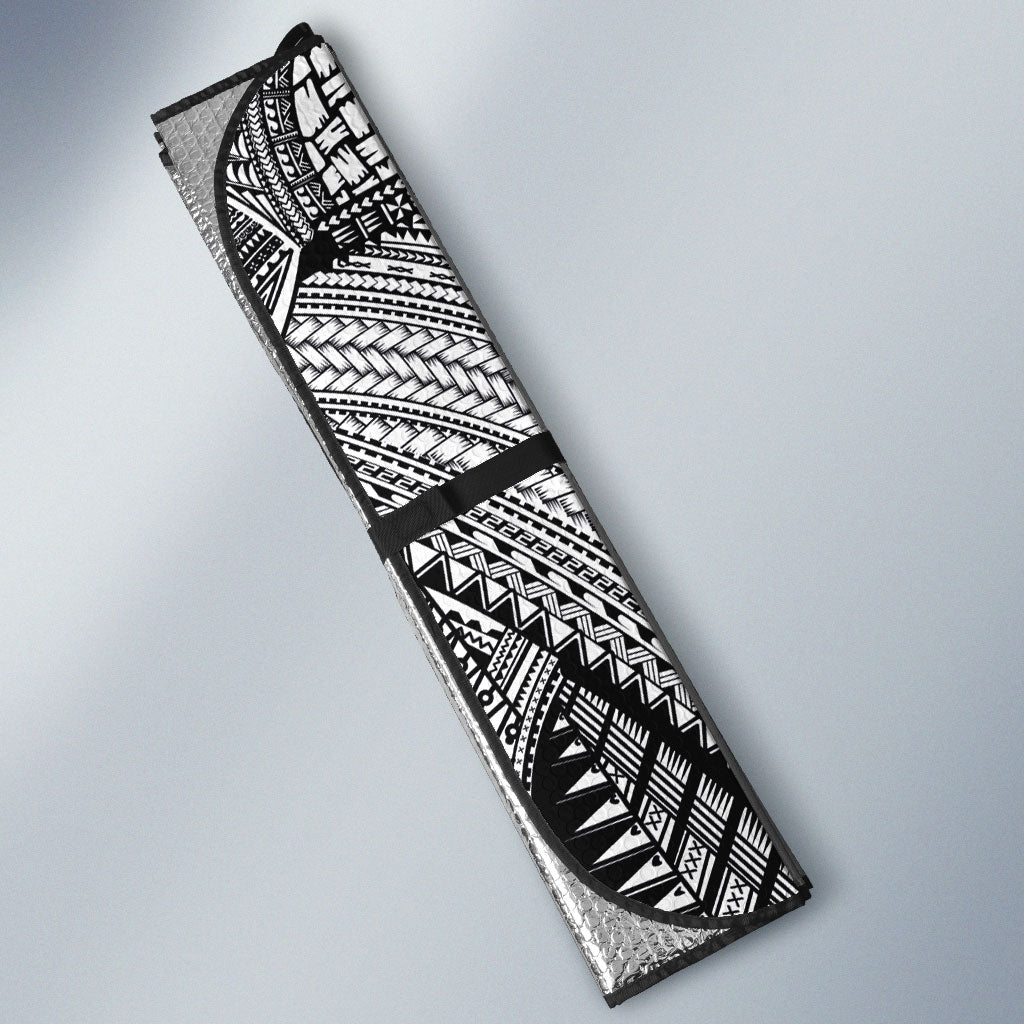 Samoan Traditional Tattoo 685 Auto Sun Shade Tribal Tatau DNA White Color LT03 - Polynesian Pride