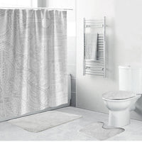 Samoan Traditional Tattoo 685 Bathroom Set Tribal Tatau DNA All-White LT03 Bathroom Set (4 pcs) White - Polynesian Pride