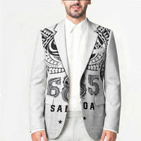 Super Samoa 685 Tribal Tattoo Blazer Siapo Pattern White Edition LT03 - Polynesian Pride