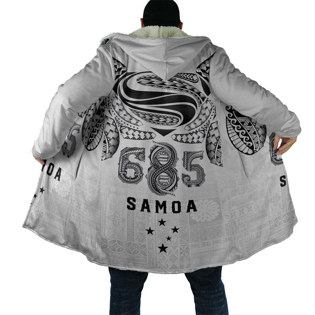Super Samoa 685 Tribal Tattoo Cloak Siapo Pattern White Edition LT03 - Polynesian Pride