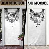 Super Samoa 685 Tribal Tattoo Door Cover Siapo Pattern White Edition LT03 - Polynesian Pride