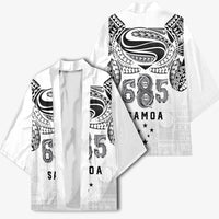 Super Samoa 685 Tribal Tattoo Kimono Siapo Pattern White Edition LT03 - Polynesian Pride