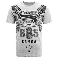 Super Samoa 685 Tribal Tattoo T Shirt Siapo Pattern White Edition LT03 White - Polynesian Pride