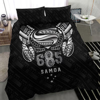 Super Samoa 685 Tribal Tattoo Bedding Set Samoan Ornament Pattern Black Edition LT03 - Polynesian Pride