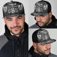 Super Samoa 685 Tribal Tattoo Mesh Trucker Cap Samoan Ornament Pattern Black Edition LT03 - Polynesian Pride
