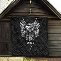 Super Samoa 685 Tribal Tattoo Quilt Samoan Ornament Pattern Black Edition LT03 - Polynesian Pride