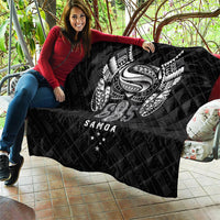 Super Samoa 685 Tribal Tattoo Quilt Samoan Ornament Pattern Black Edition LT03 - Polynesian Pride