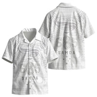 Super Samoa 685 Tribal Tattoo Kid Hawaiian Shirt Siapo Pattern All-White Edition LT03 - Polynesian Pride