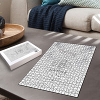 Super Samoa 685 Tribal Tattoo Puzzle Siapo Pattern All-White Edition LT03 - Polynesian Pride