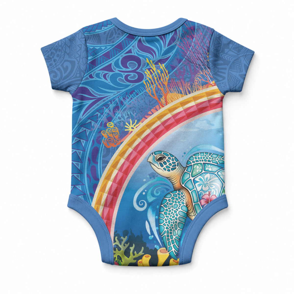 Hawaiian Connecting with the Ocean Baby Onesie Polynesian Pattern LT03 - Polynesian Pride