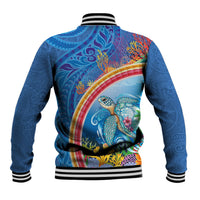 Hawaiian Connecting with the Ocean Baseball Jacket Polynesian Pattern LT03 - Polynesian Pride