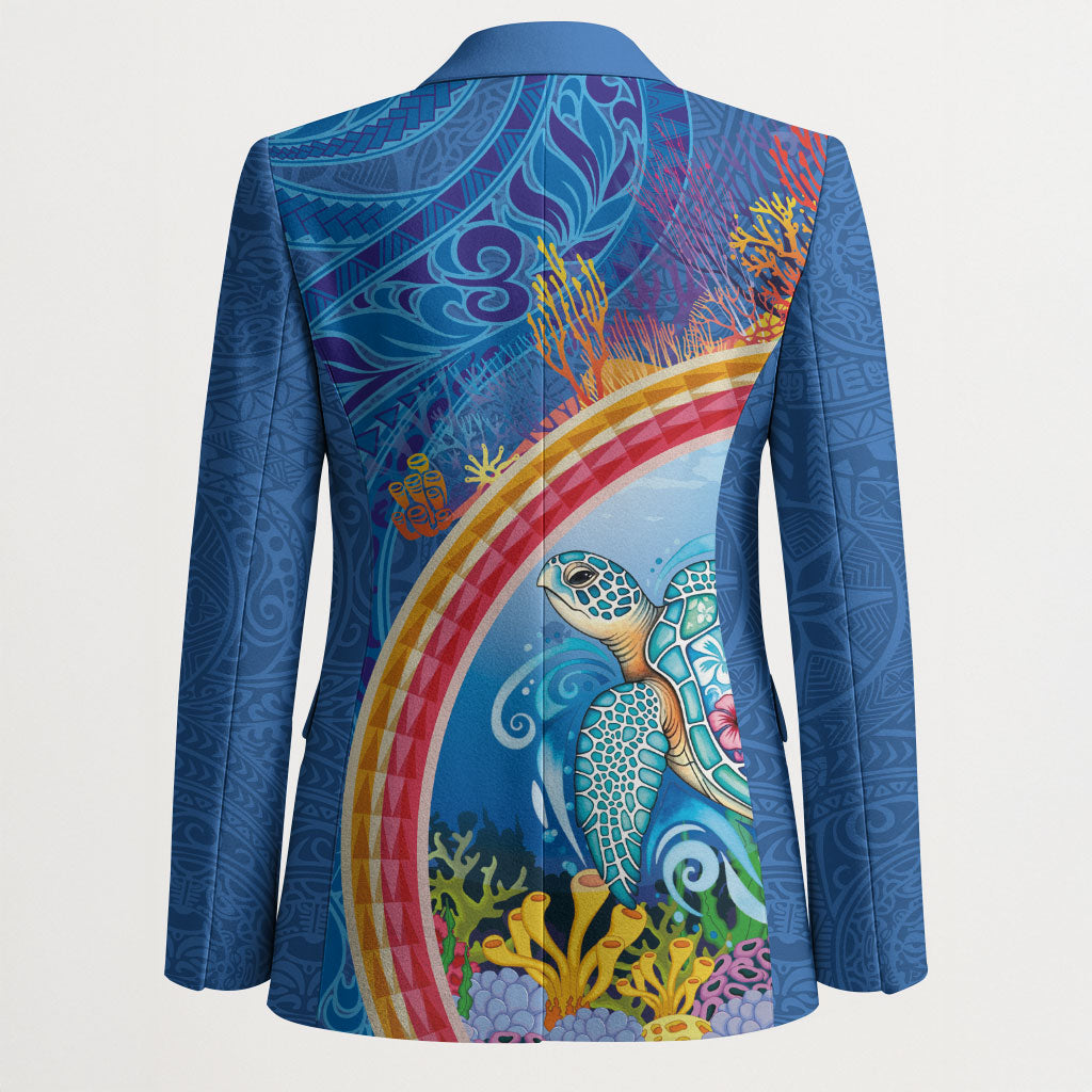 Hawaiian Connecting with the Ocean Blazer Polynesian Pattern LT03 - Polynesian Pride