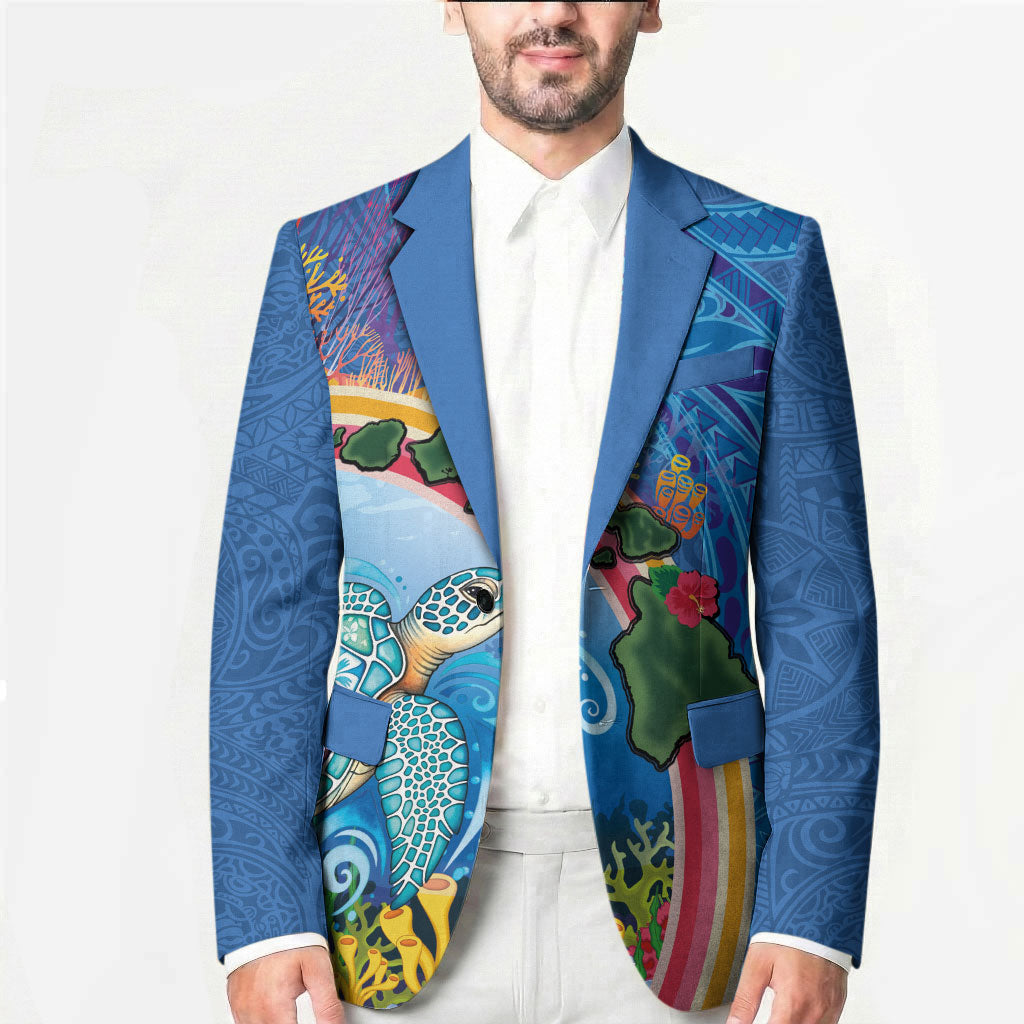 Hawaiian Connecting with the Ocean Blazer Polynesian Pattern LT03 - Polynesian Pride