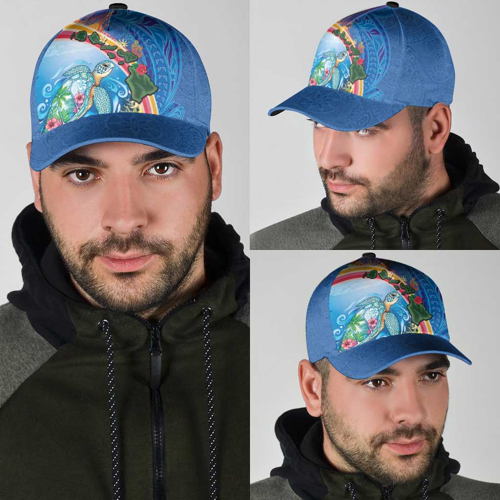 Hawaiian Connecting with the Ocean Classic Cap Polynesian Pattern LT03 - Polynesian Pride