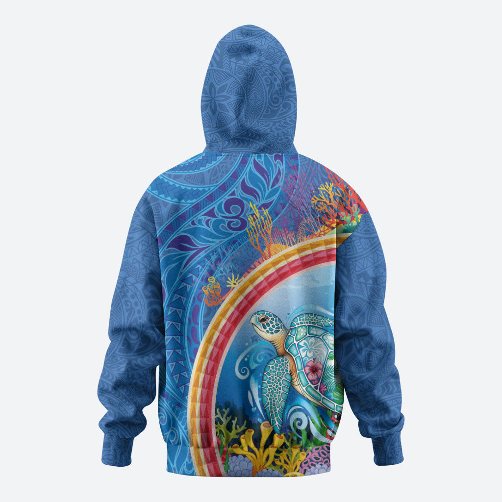 Hawaiian Connecting with the Ocean Hoodie Polynesian Pattern LT03 - Polynesian Pride