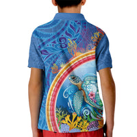 Hawaiian Connecting with the Ocean Kid Polo Shirt Polynesian Pattern LT03 - Polynesian Pride