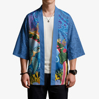 Hawaiian Connecting with the Ocean Kimono Polynesian Pattern LT03 - Polynesian Pride