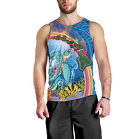 Hawaiian Connecting with the Ocean Men Tank Top Polynesian Pattern LT03 - Polynesian Pride
