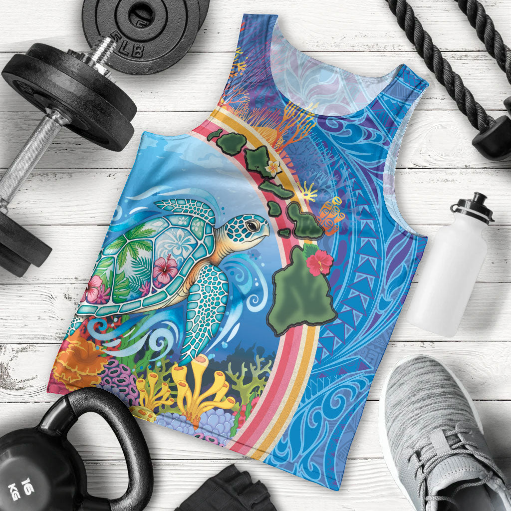 Hawaiian Connecting with the Ocean Men Tank Top Polynesian Pattern LT03 - Polynesian Pride
