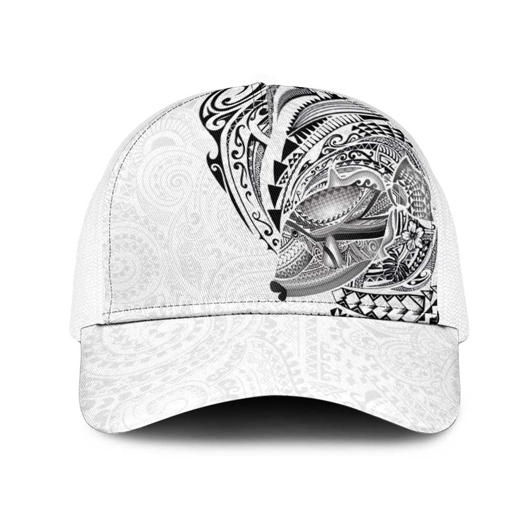 Hawaiian Humuhumu Tribal Tattoo Mesh Trucker Cap Polynesian Kakau White Color LT03 One Size White White - Polynesian Pride