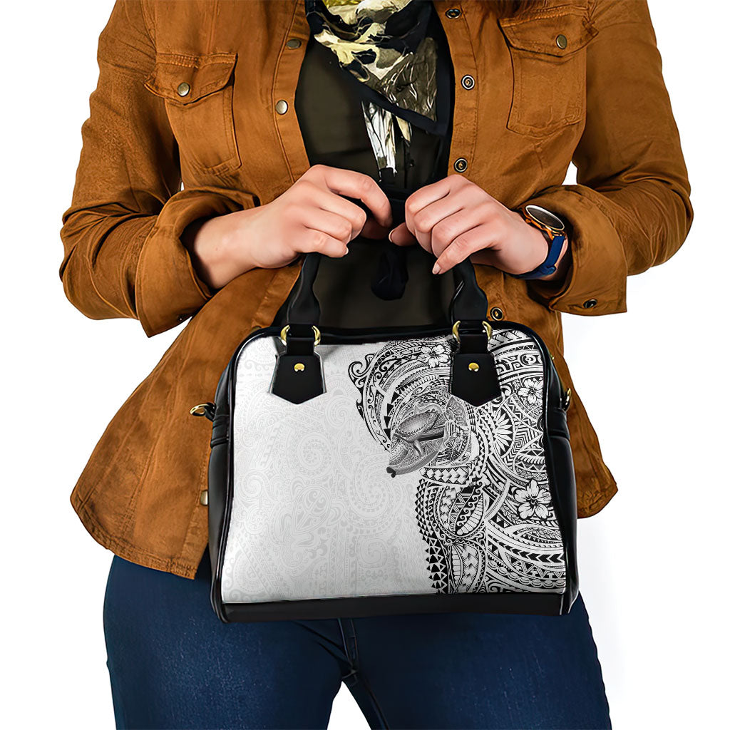 Hawaiian Humuhumu Tribal Tattoo Shoulder Handbag Polynesian Kakau White Color LT03 - Polynesian Pride