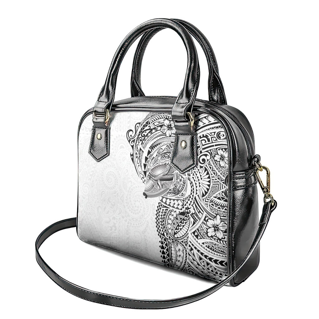 Hawaiian Humuhumu Tribal Tattoo Shoulder Handbag Polynesian Kakau White Color LT03 - Polynesian Pride