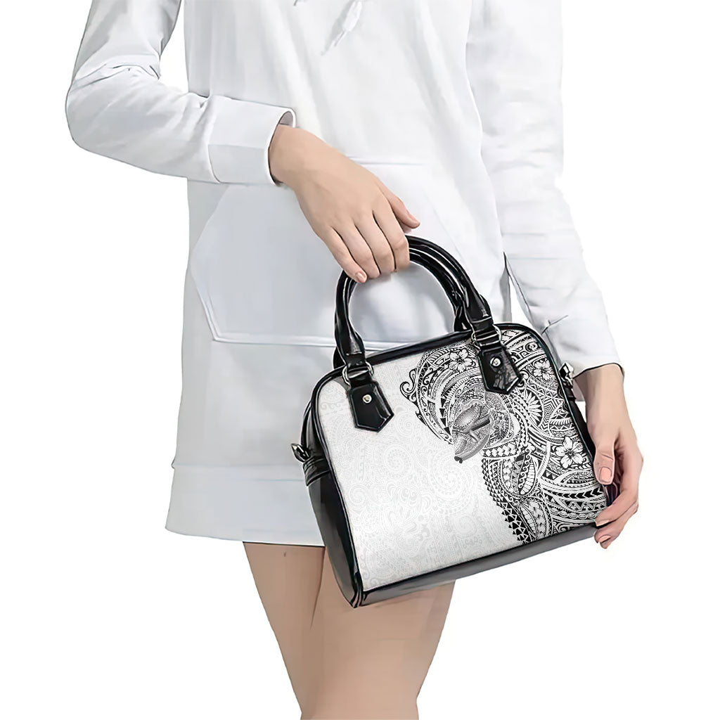 Hawaiian Humuhumu Tribal Tattoo Shoulder Handbag Polynesian Kakau White Color LT03 - Polynesian Pride