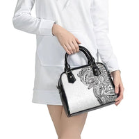 Hawaiian Humuhumu Tribal Tattoo Shoulder Handbag Polynesian Kakau White Color LT03 - Polynesian Pride