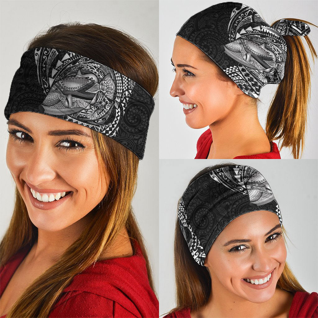 Hawaiian Humuhumu Tribal Tattoo Neck Gaiter Polynesian Kakau Black Color LT03 - Polynesian Pride