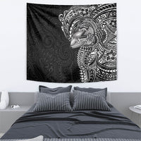 Hawaiian Humuhumu Tribal Tattoo Tapestry Polynesian Kakau Black Color LT03 - Polynesian Pride