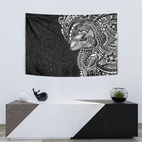 Hawaiian Humuhumu Tribal Tattoo Tapestry Polynesian Kakau Black Color LT03 - Polynesian Pride