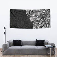 Hawaiian Humuhumu Tribal Tattoo Tapestry Polynesian Kakau Black Color LT03 - Polynesian Pride