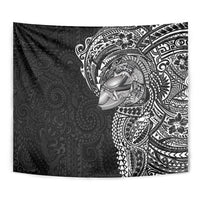 Hawaiian Humuhumu Tribal Tattoo Tapestry Polynesian Kakau Black Color LT03 - Polynesian Pride