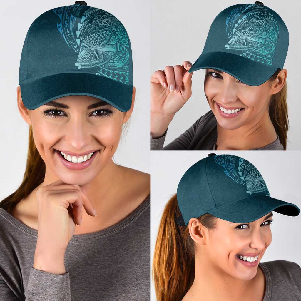 Hawaiian Humuhumu Tribal Tattoo Classic Cap Polynesian Kakau Ocean Color LT03 - Polynesian Pride