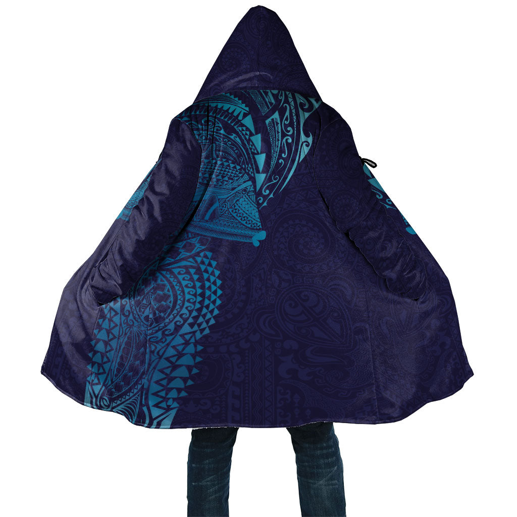 Hawaiian Humuhumu Tribal Tattoo Cloak Polynesian Kakau Turquoise Color LT03 Unisex Turquoise - Polynesian Pride