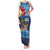 Fiji Marau na Kerisimasi Family Matching Tank Maxi Dress and Hawaiian Shirt Christmas Collared Lory - Fiji Emblems and Xmas Palm Tree Tapa Art Pattern