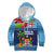 Fiji Marau na Kerisimasi Kid Hoodie Christmas Collared Lory - Fiji Emblems and Xmas Palm Tree Tapa Art Pattern