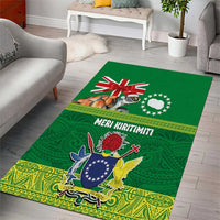 Cook Islands Meri Kiritimiti Area Rug Christmas Turtle - Cooks Islands Emblems and Polynesian Art Pattern LT03 - Polynesian Pride